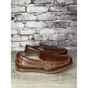 Nunn Bush Dual Comfort Brown Faux Leather Driving Loafers Shoes Men Sz 10M US/43